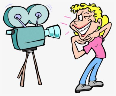 A women Infront of camara